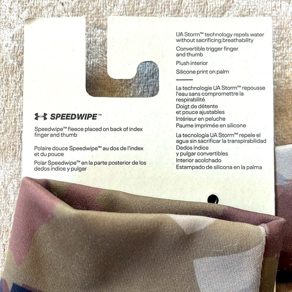 Brand New Under Armour Men’s Early Season Liner Camo Hunting Touchscreen Gloves - Picture 7 of 15